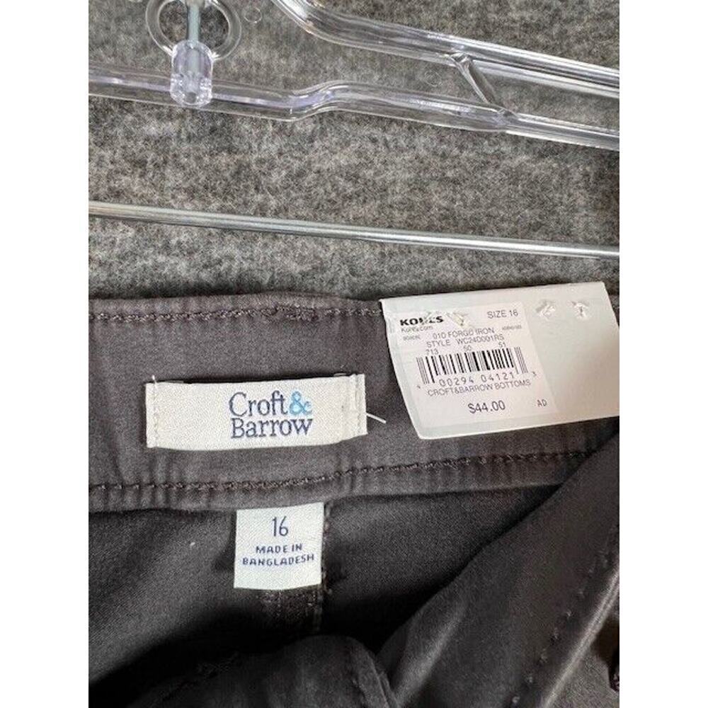 Croft & Barrow Women's Mid calf/Mid Rise Straight Leg Capri Size 16 - Picture 5 of 7